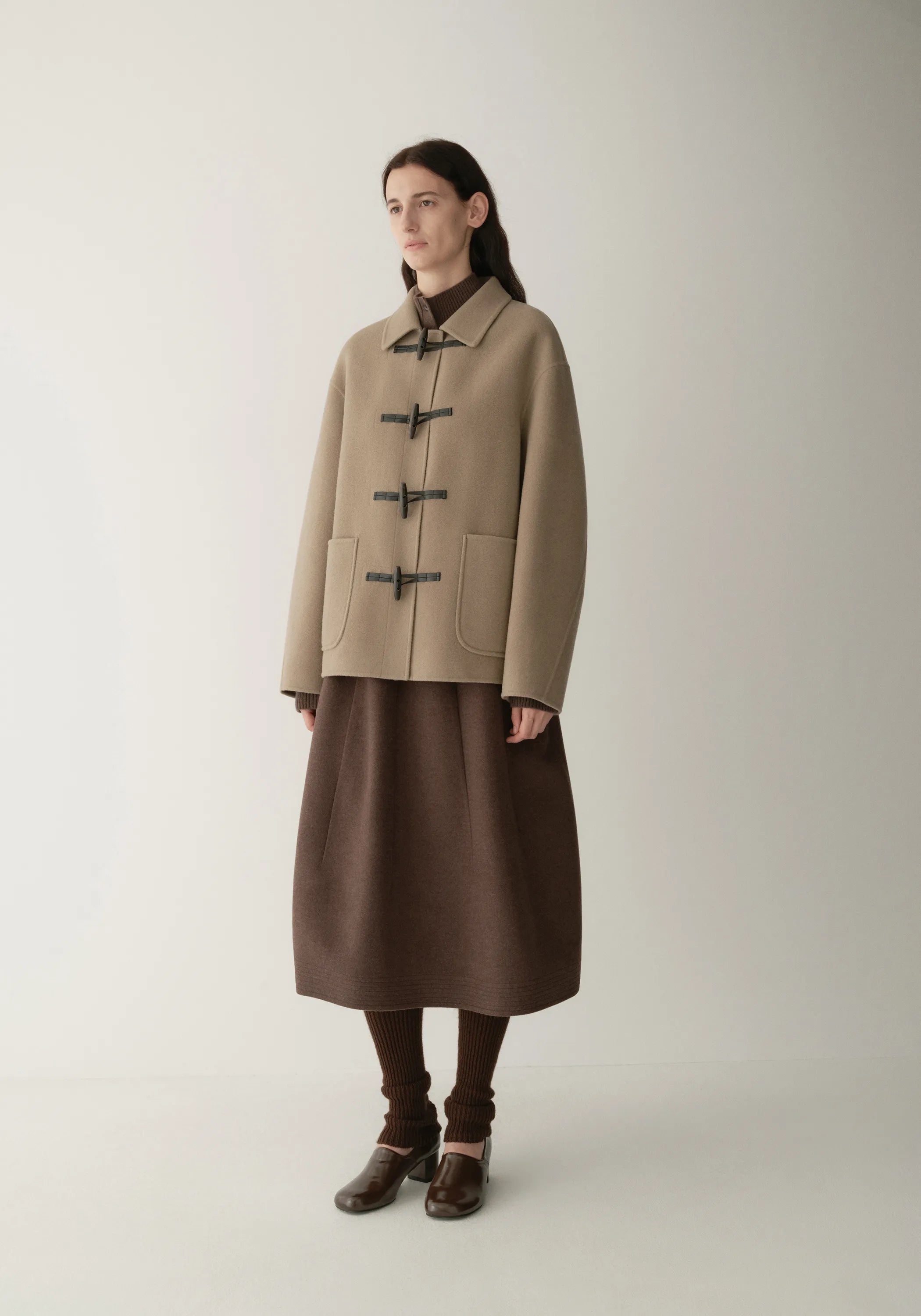 【S-XL】2025 Winter New Wool Cashmere Lapel Coat