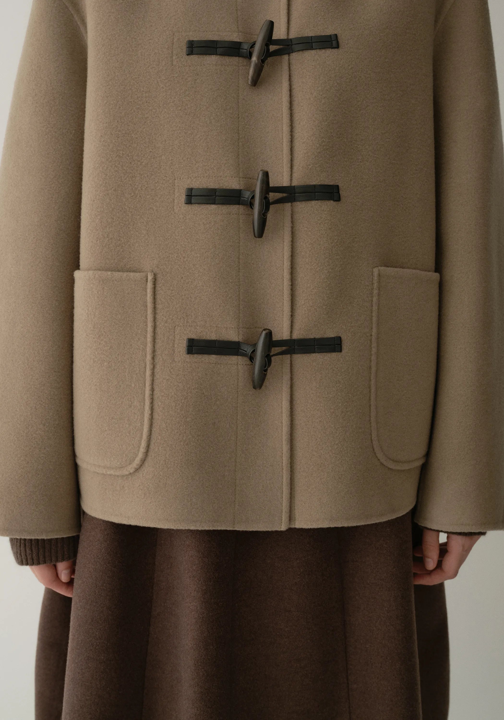 【S-XL】2025 Winter New Wool Cashmere Lapel Coat