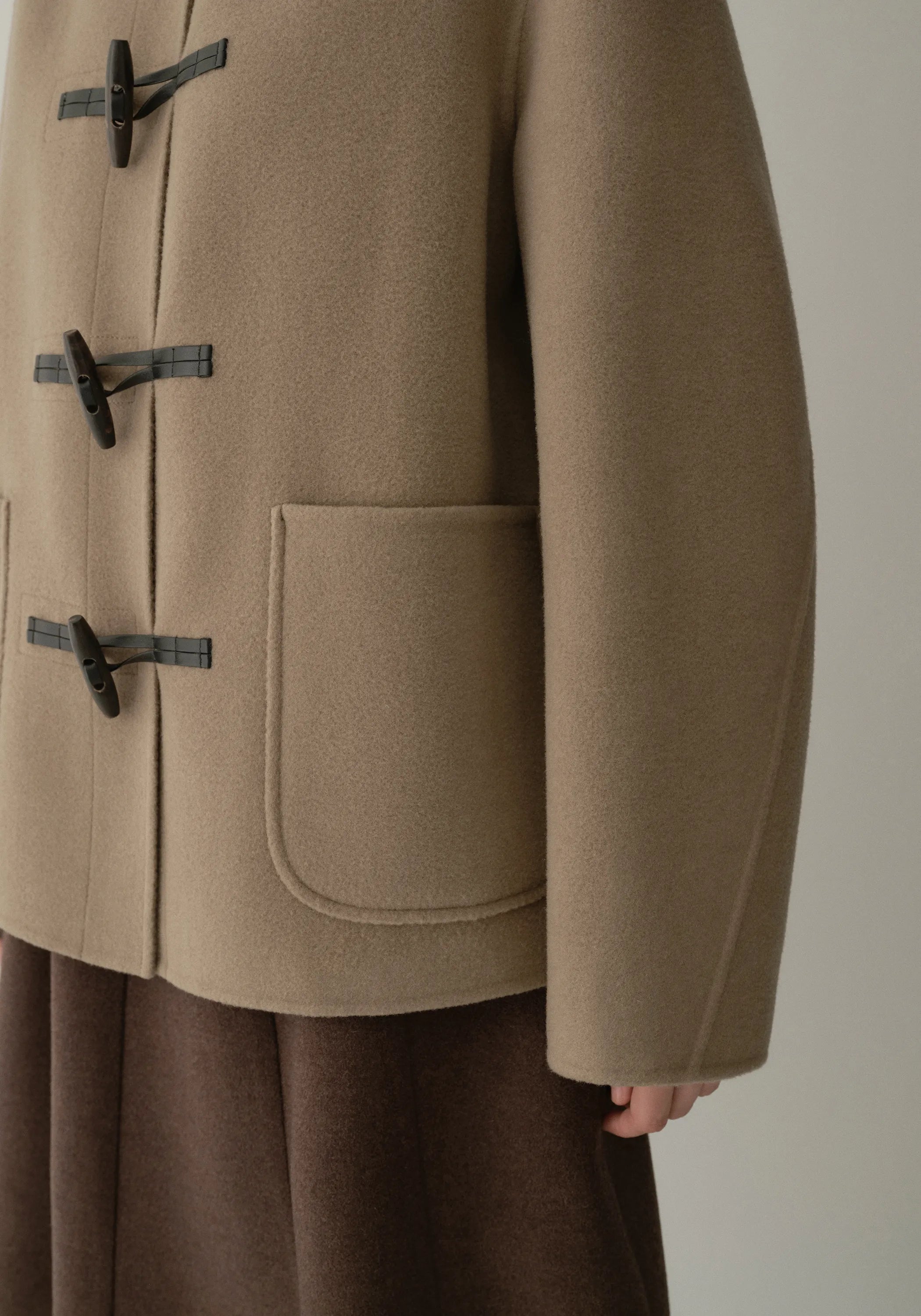 【S-XL】2025 Winter New Wool Cashmere Lapel Coat