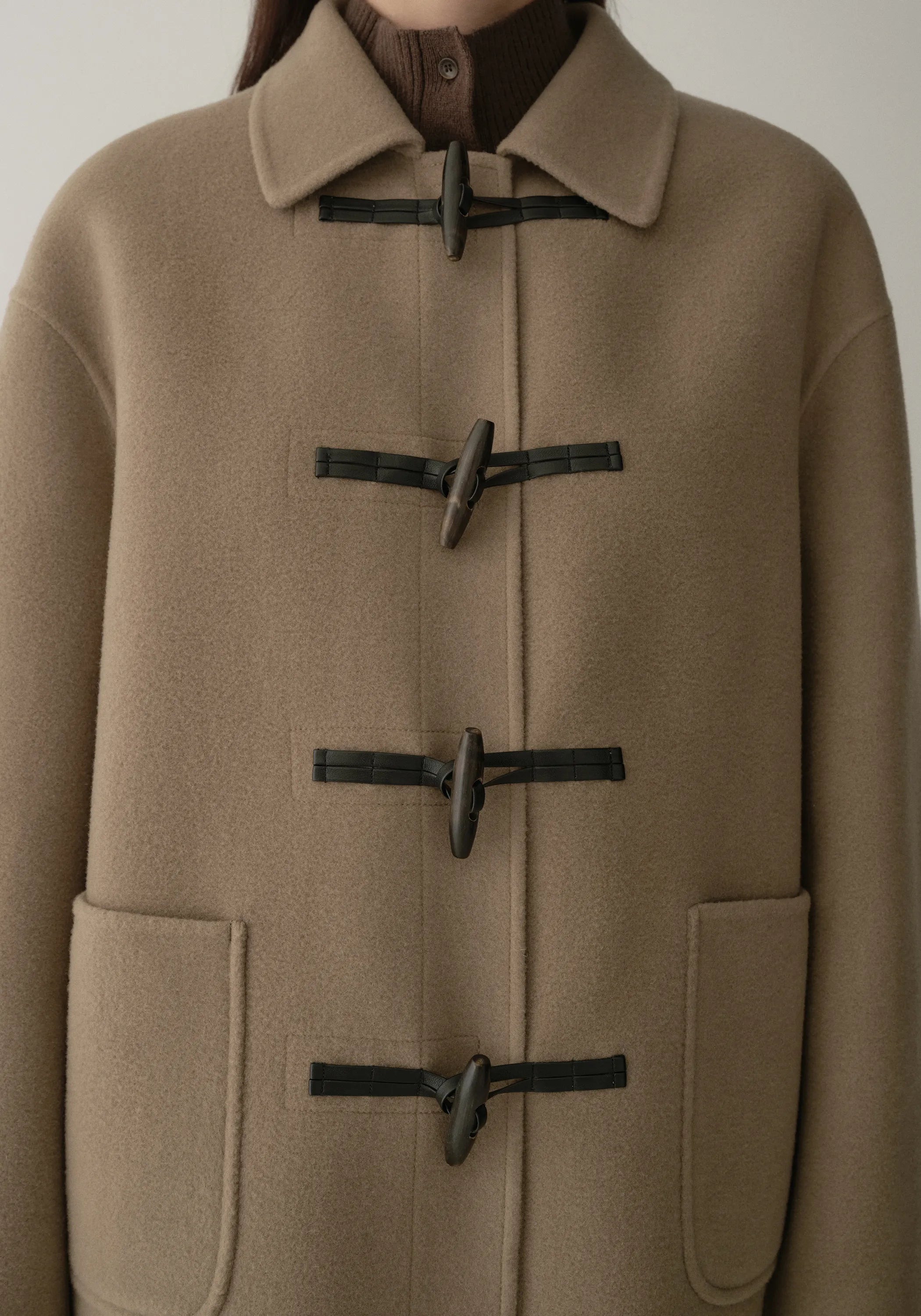 【S-XL】2025 Winter New Wool Cashmere Lapel Coat