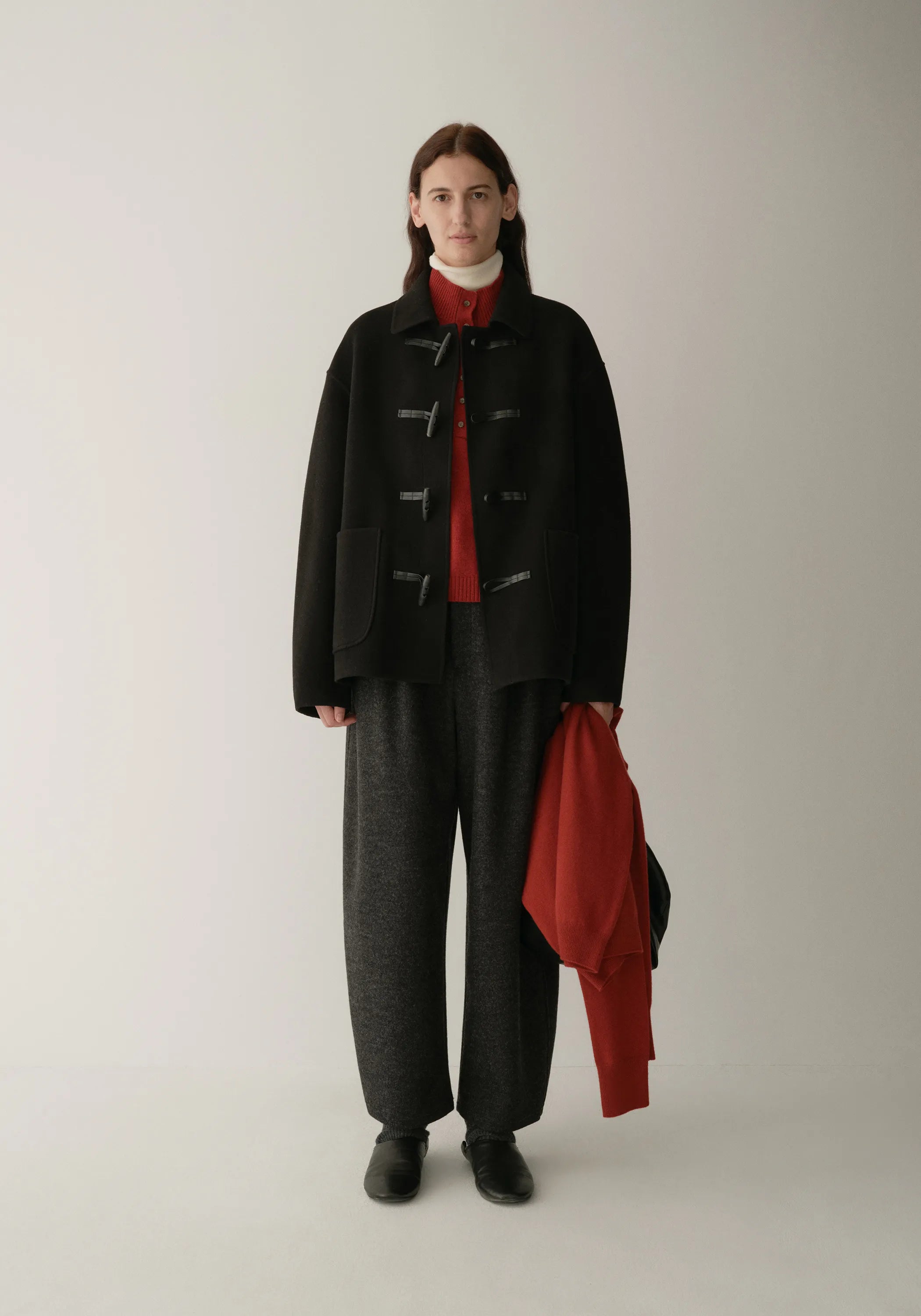 【S-XL】2025 Winter New Wool Cashmere Lapel Coat