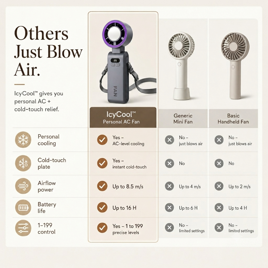 STITCH AND HUE ICYCOOL™  HANDHELD COOLING FAN