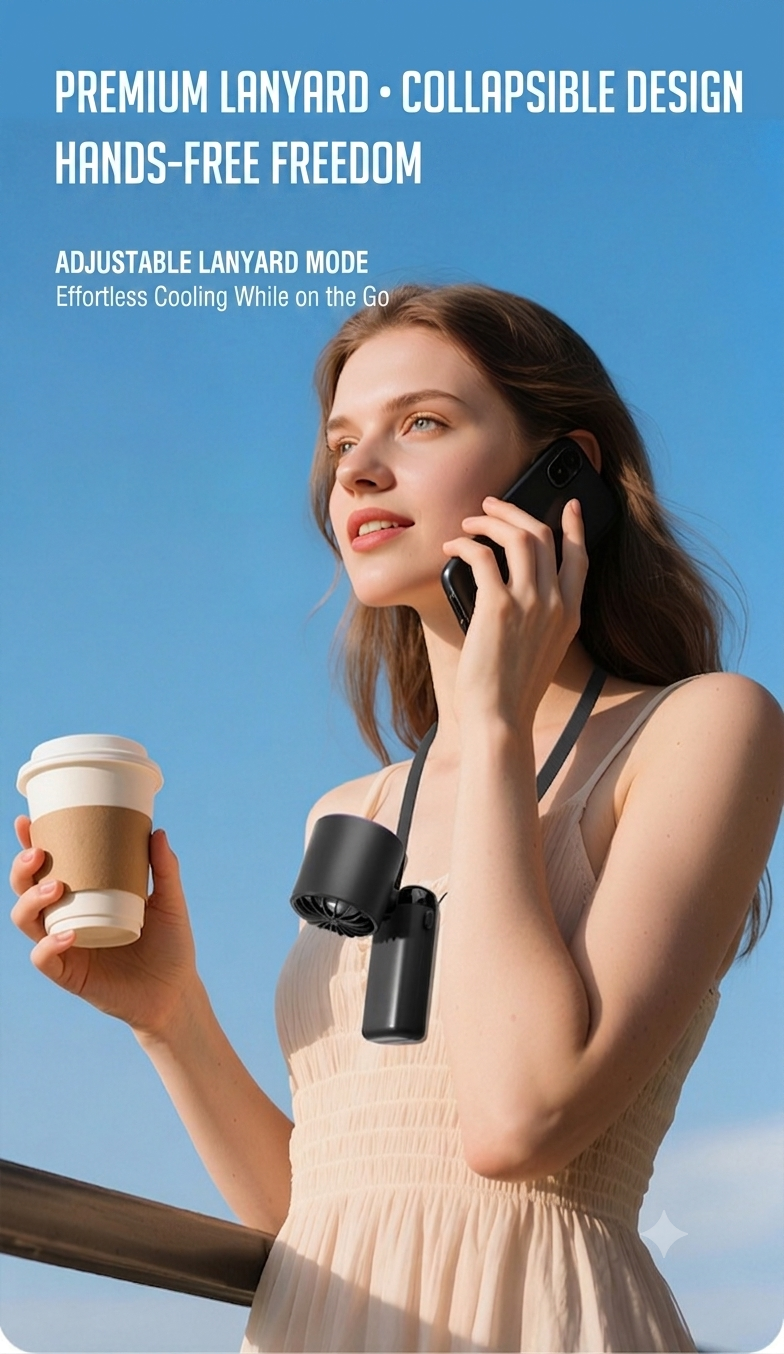 FIAFITE™ | Instant Skin Cooling Fan | Drop to 59°F in Seconds