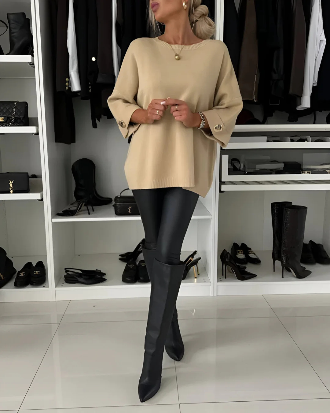 🎀Limited Sale 49% OFF🎀Women's Classic Solid Color Knit Top