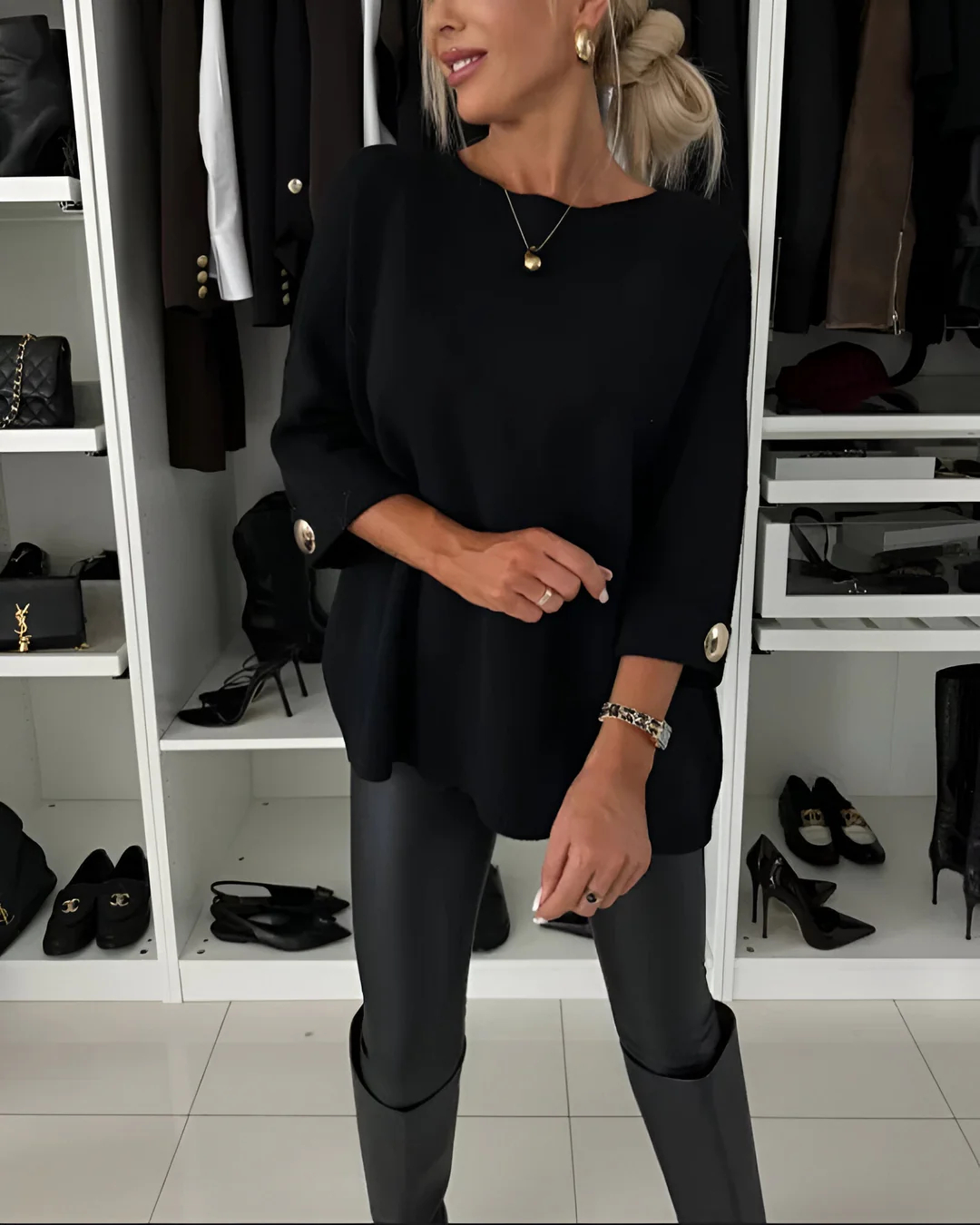 🎀Limited Sale 49% OFF🎀Women's Classic Solid Color Knit Top