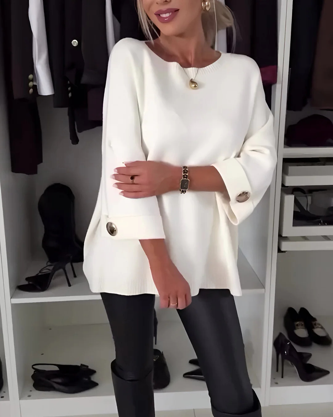 🎀Limited Sale 49% OFF🎀Women's Classic Solid Color Knit Top