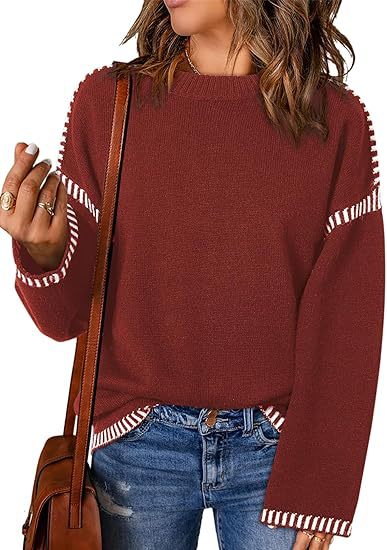 【S-XL】2025 Autumn/Winter New Loose Crew Neck Sweater