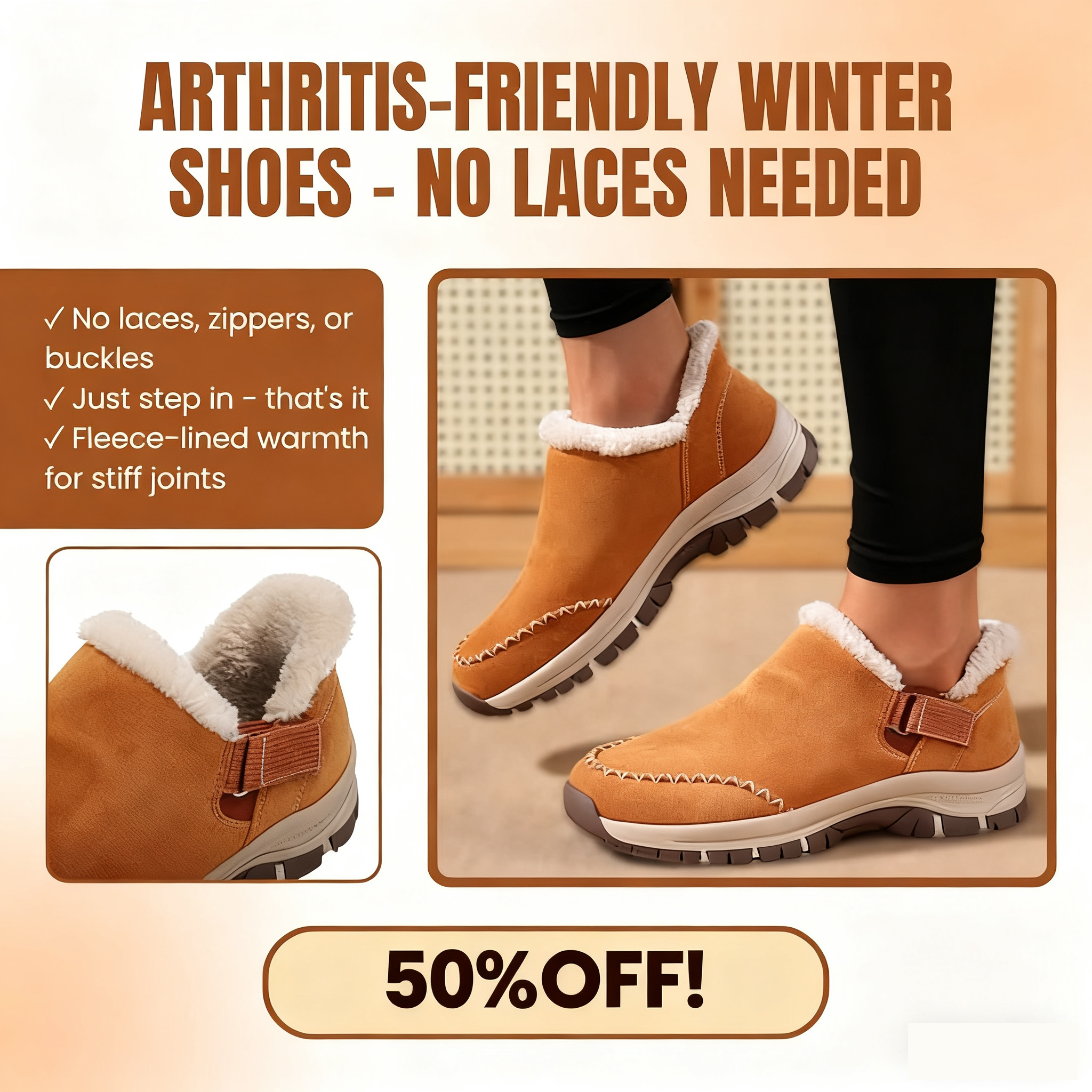 (⏳NOW ON: 50% OFF Sale! 🔥)Hands-Free Slip Ins - Pain-Free Everyday Shoe