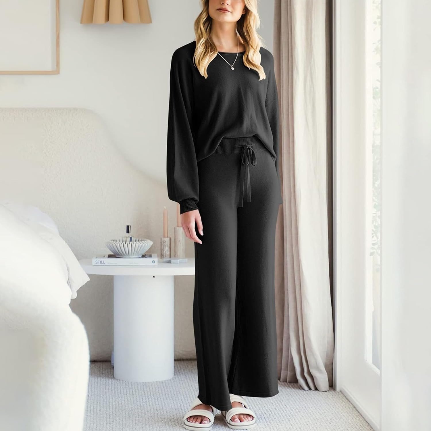 🔥2026 NEW ARRIVAL🔥Womens Pullover Long Sleeve Sweatshirt Jogger Pants Lounge Sets 2 Piece Outfits Sweatsuit with Pockets
