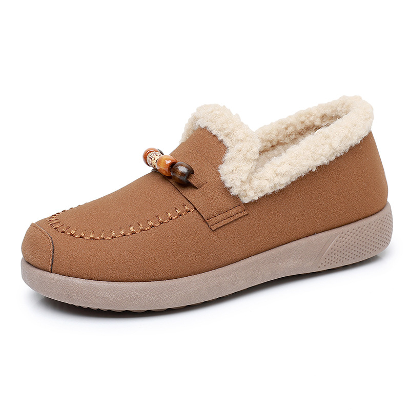 🔥Last Day Promotion 50% OFF Women's Comfortable Soft-soled Velvet Flat Shoes