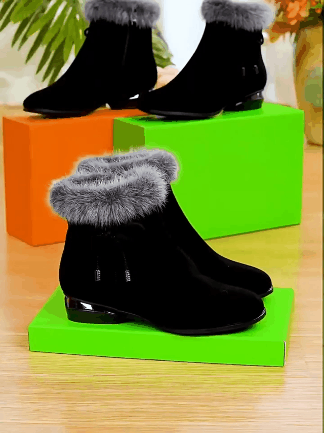 🔥 [SALE] Soft leather boots with a mid-heel—elegant, comfortable, and perfect for fall and winter!
