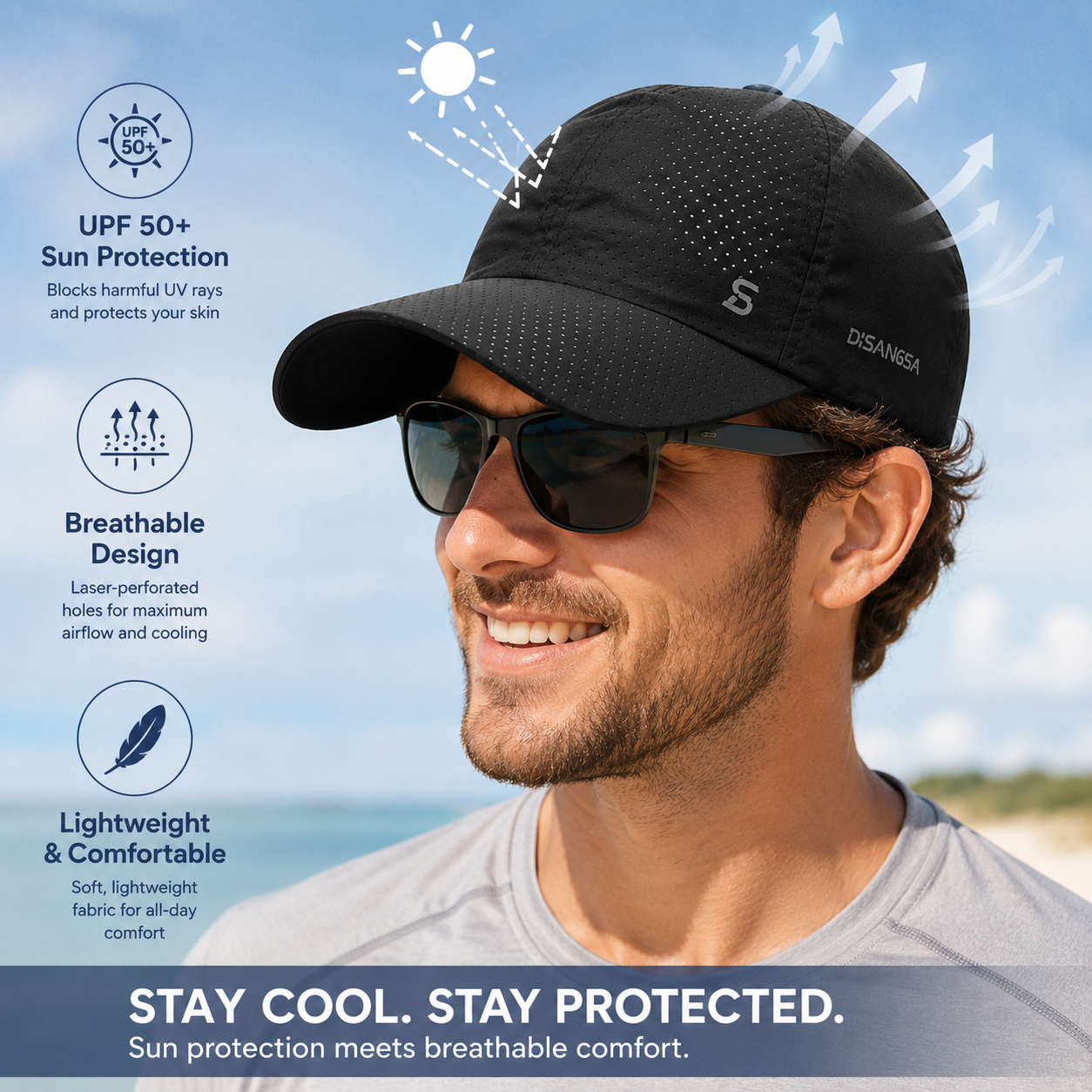 Sunscreen Breathable Baseball Cap