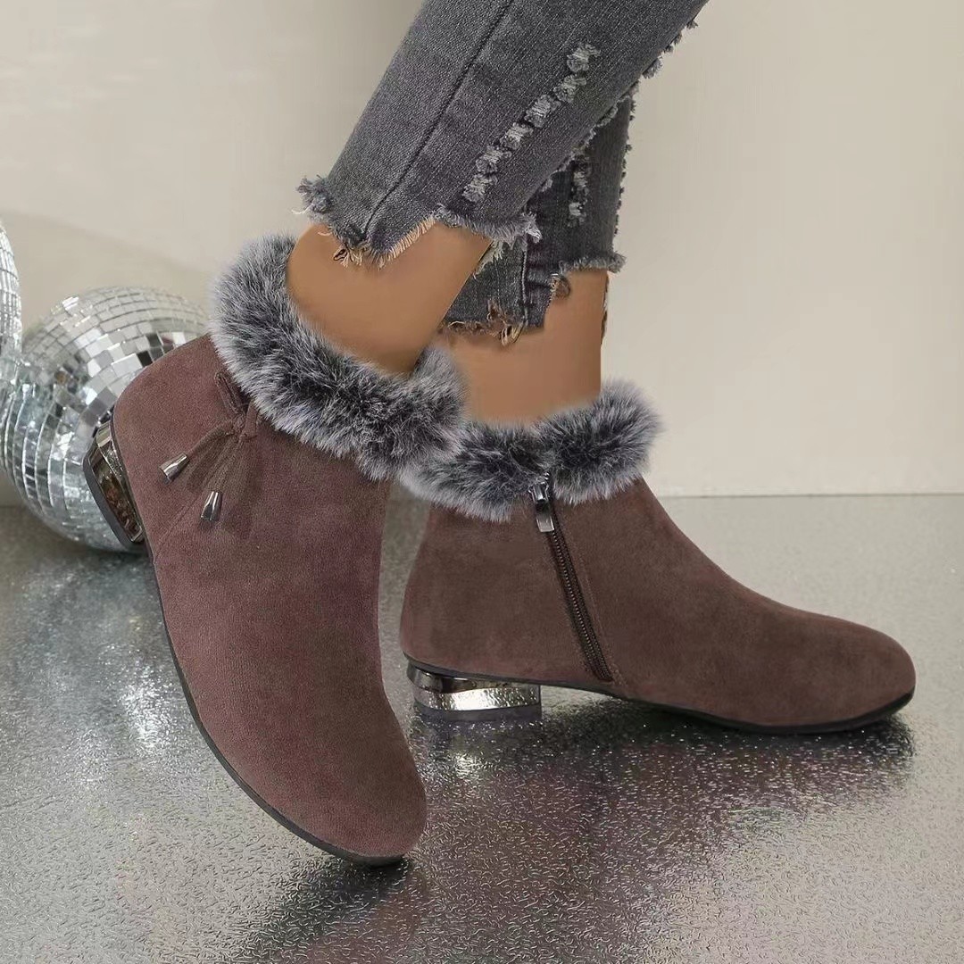 🔥 [SALE] Soft leather boots with a mid-heel—elegant, comfortable, and perfect for fall and winter!