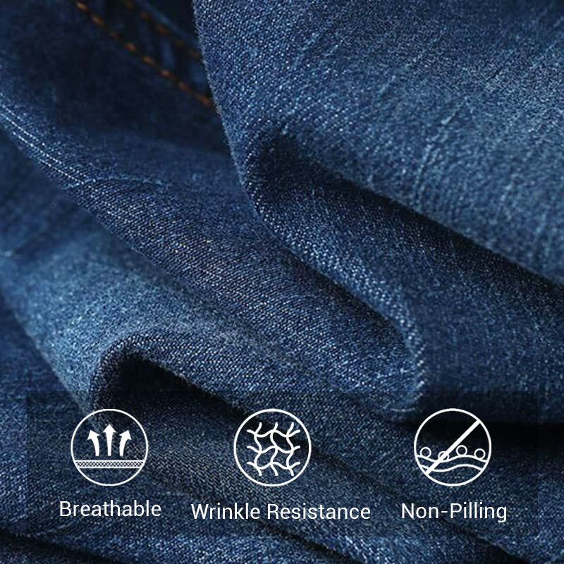 [S-3XL] 2025 Autumn and Winter New Simple Versatile Solid Color Jeans