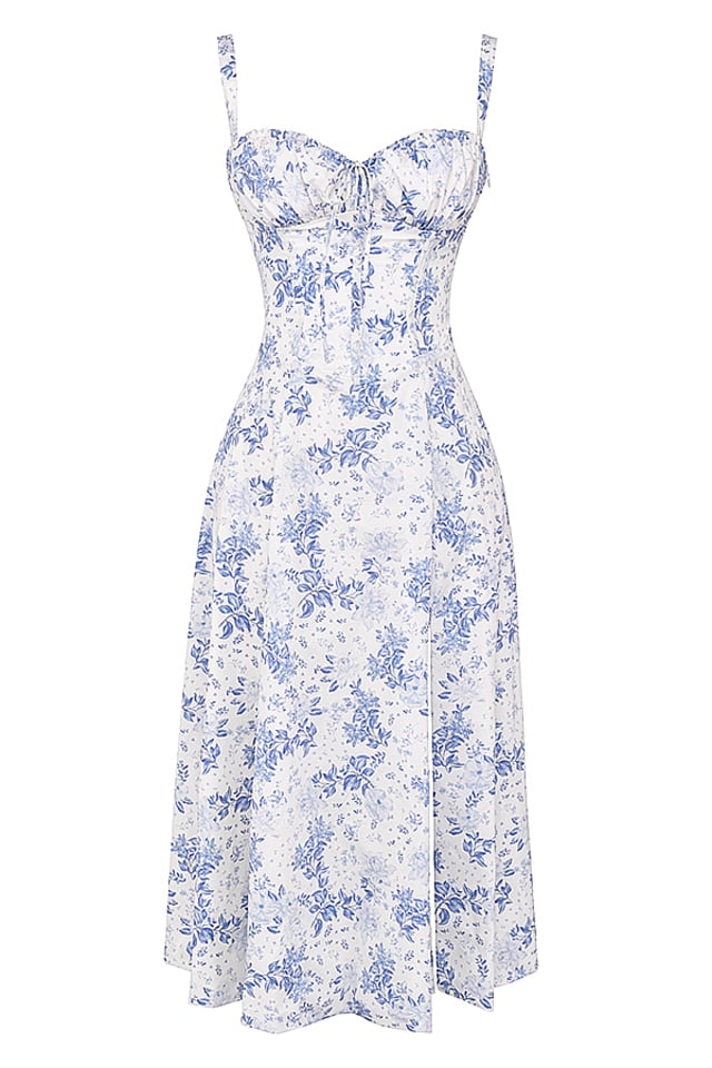 PRINT BUSTIER SUNDRESS
