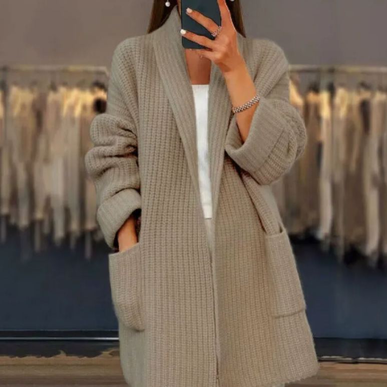 【S-XL】2025 Autumn/Winter New Solid Color Knitted Sweater Cardigan
