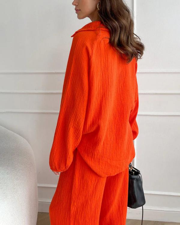 【S-3XL】2025 Autumn/Winter New Solid Color Cotton Linen Suit