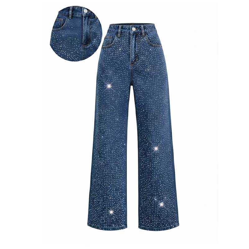 🔥Limited-time offer-Women’s Stylish Rhinestone Embellished Jeans