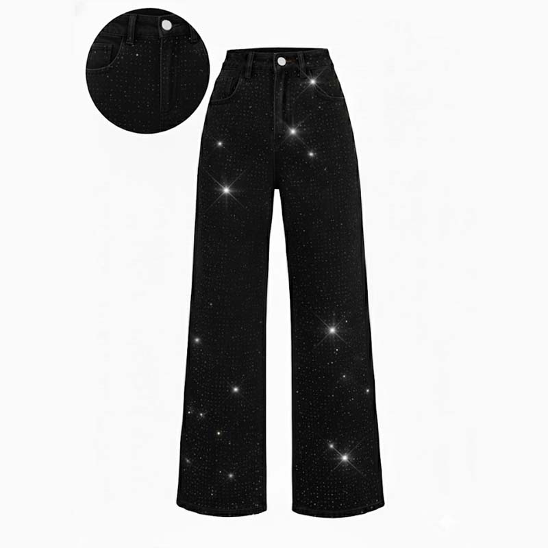 🔥Limited-time offer-Women’s Stylish Rhinestone Embellished Jeans