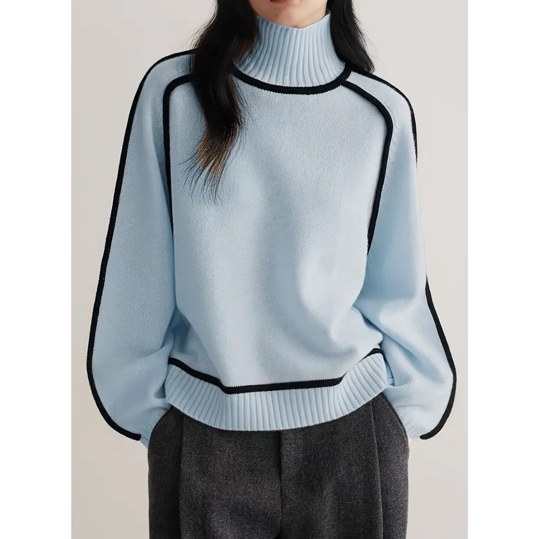 2026 model high-quality wool women's elegant turtleneck sweater