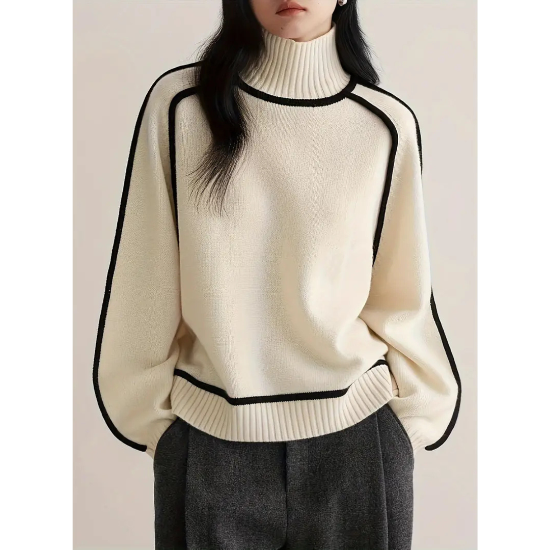 2026 model high-quality wool women's elegant turtleneck sweater