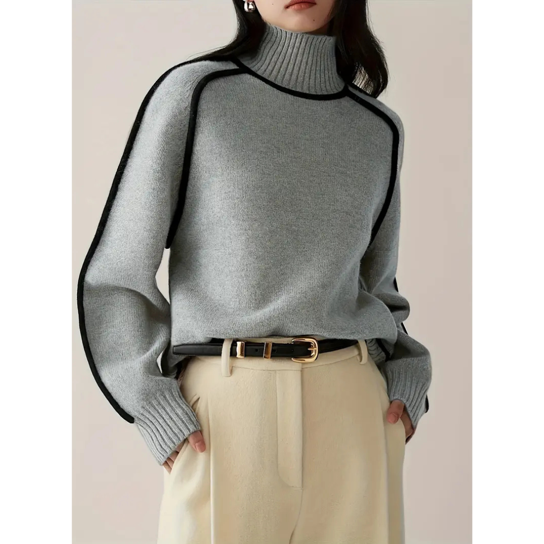 2026 model high-quality wool women's elegant turtleneck sweater