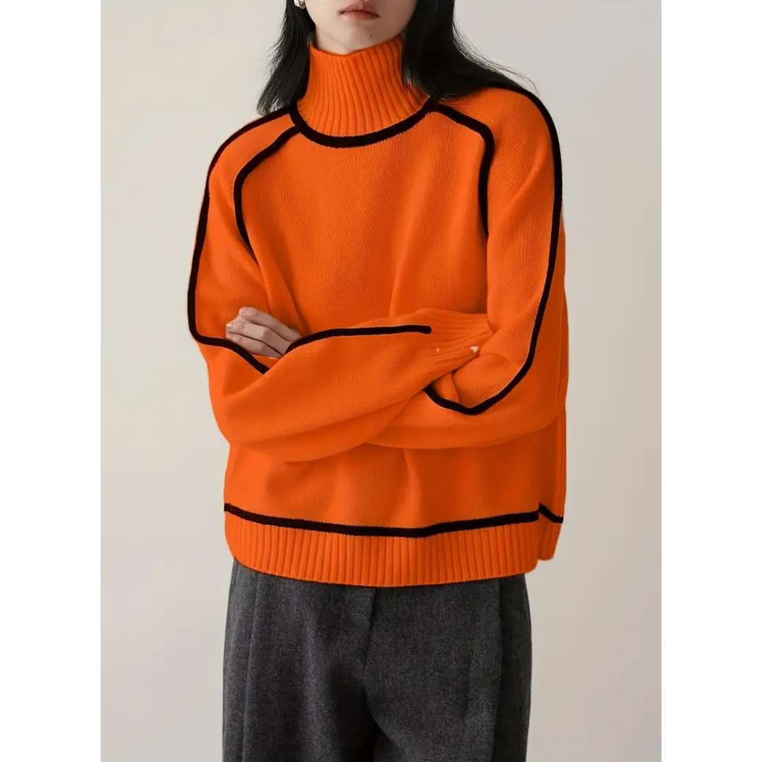 2026 model high-quality wool women's elegant turtleneck sweater