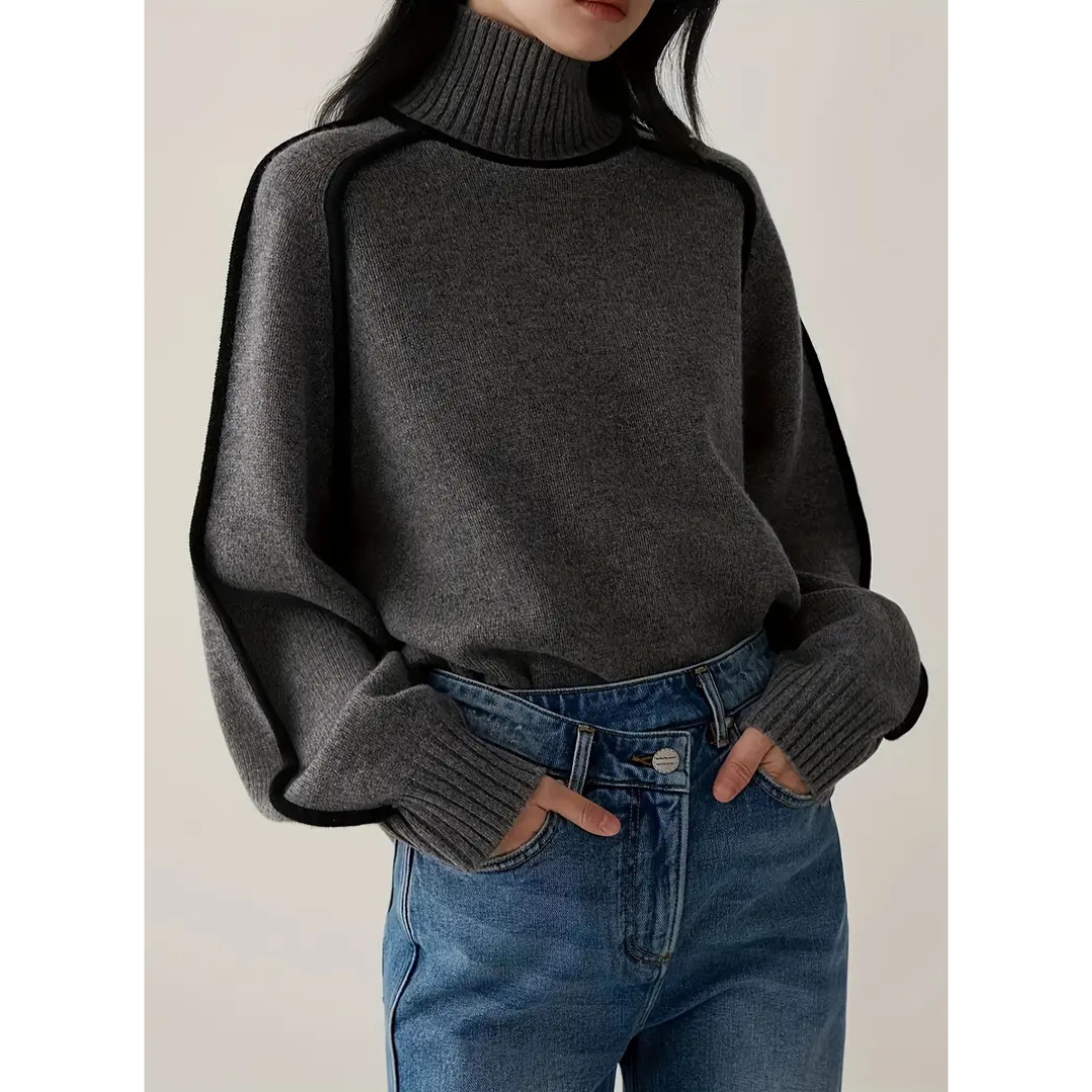 2026 model high-quality wool women's elegant turtleneck sweater