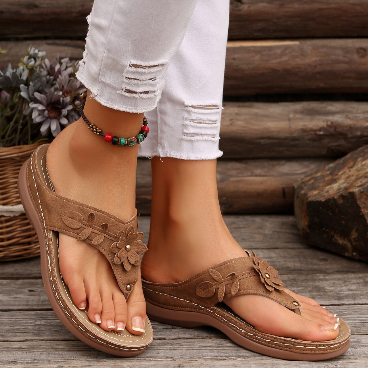 New Summer Women's Toe-Post Sandals: Soft Soles for All-Day Comfort
