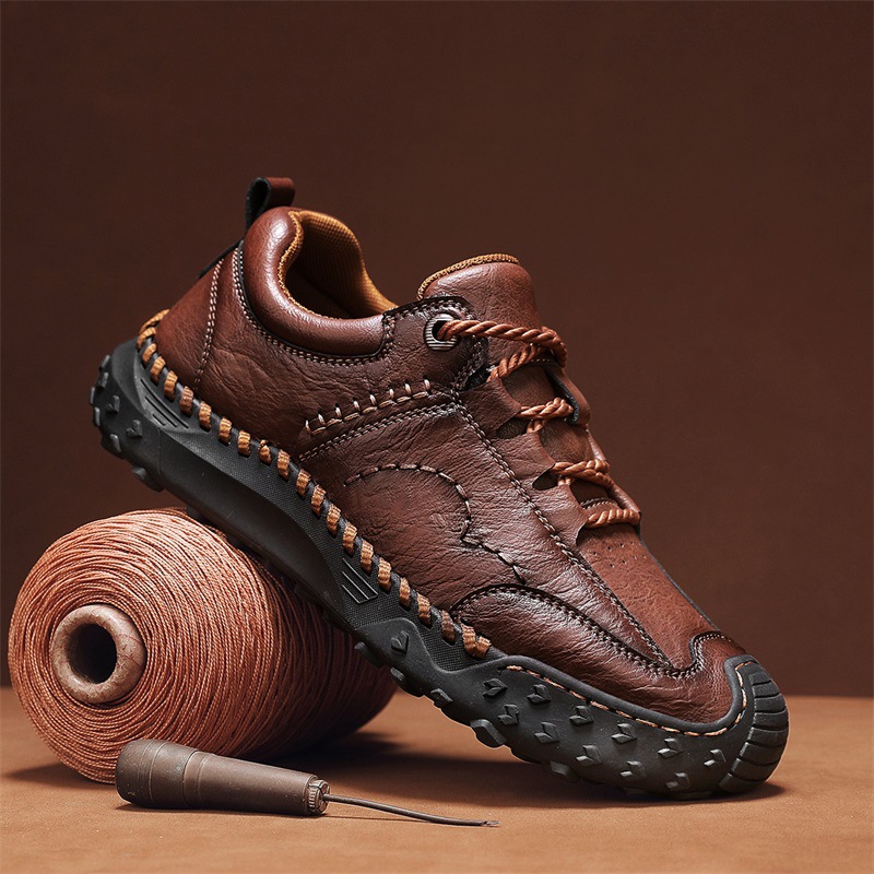 🔥Last day 50% off 🔥Men's Handmade Genuine Leather Non-Slip Loafers with Arch Support