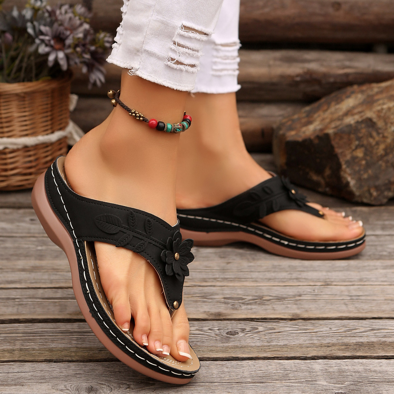 New Summer Women's Toe-Post Sandals: Soft Soles for All-Day Comfort