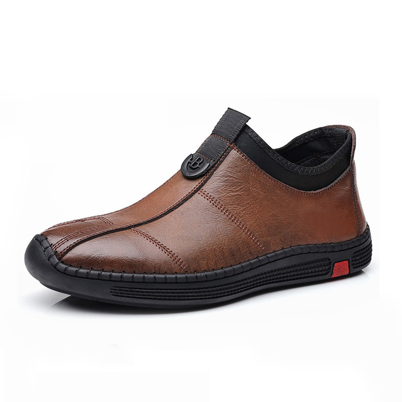 ⏰ 50% OFF - Men's Genuine Leather Non-Slip Orthopedic Shoes, Soft-Soled Casual Shoes