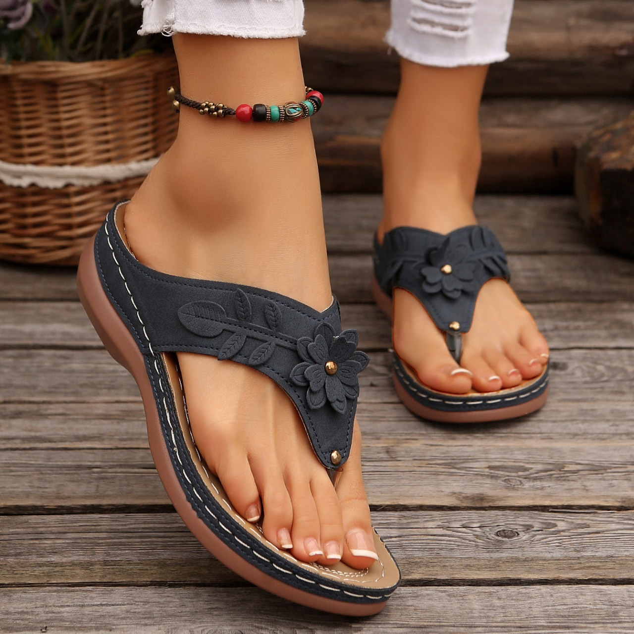 New Summer Women's Toe-Post Sandals: Soft Soles for All-Day Comfort