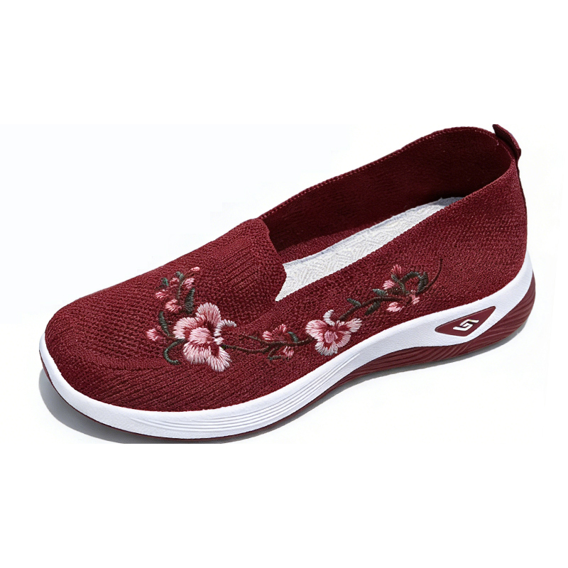 🔥Last day of sale! 30% off!🔥 Women's embroidered, breathable knitted casual shoes