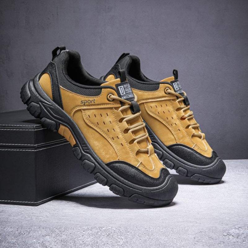 ⏰Limited Time Offer 70%🔥Men's Genuine Leather Comfort Orthopedic Walking Shoes Hiking Shoes