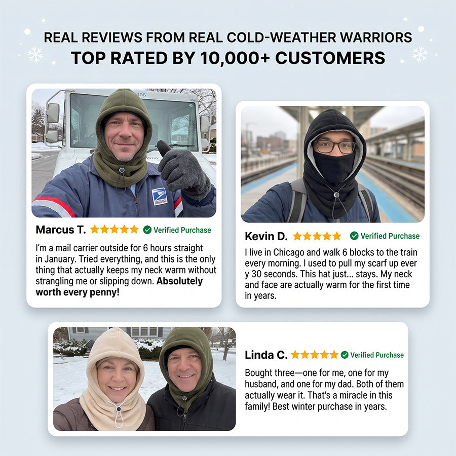 ⏳LAST DAY SALE - 50% OFF!! 3-in-1 Winter Fleece Balaclava 🧣❄️