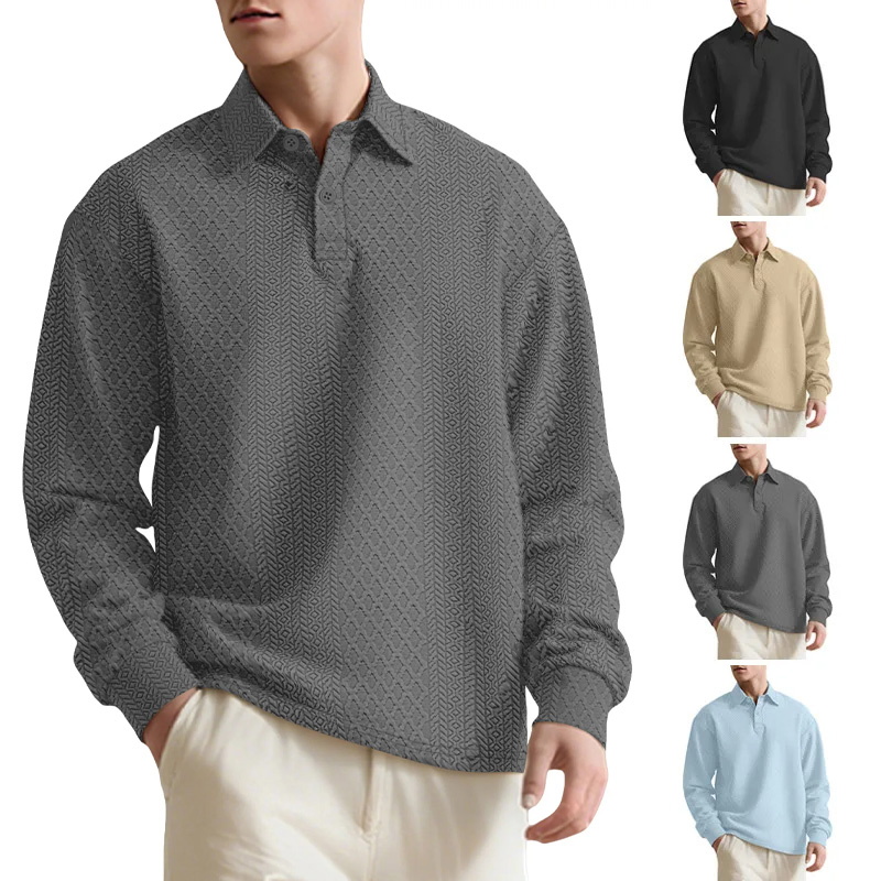 🔥 Now 50% Rabatt: Neues Herren Polo & Sweatshirt in edlem Jacquard-Design
