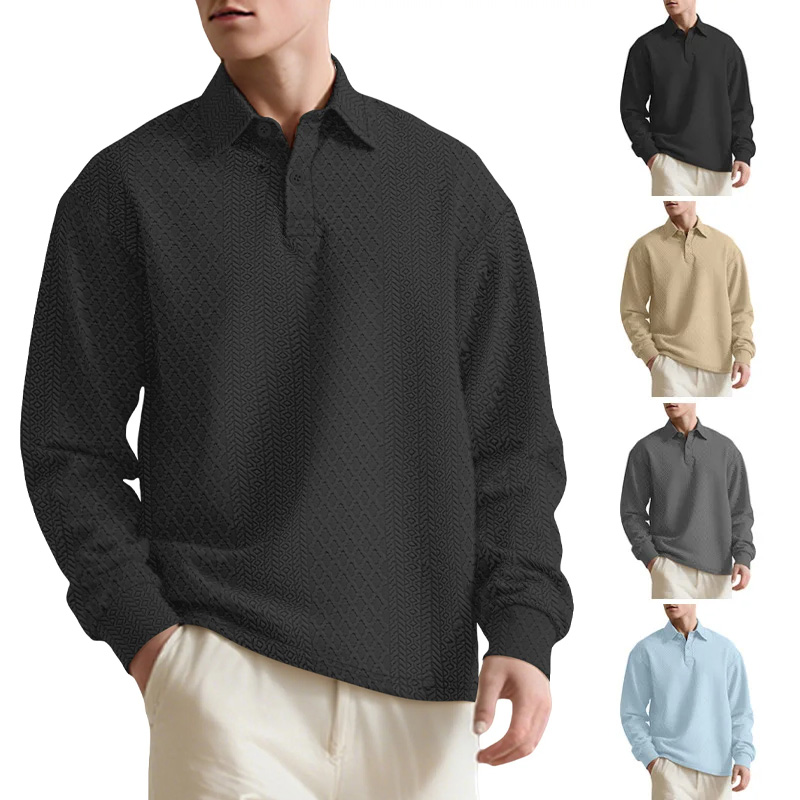 🔥 Now 50% Rabatt: Neues Herren Polo & Sweatshirt in edlem Jacquard-Design