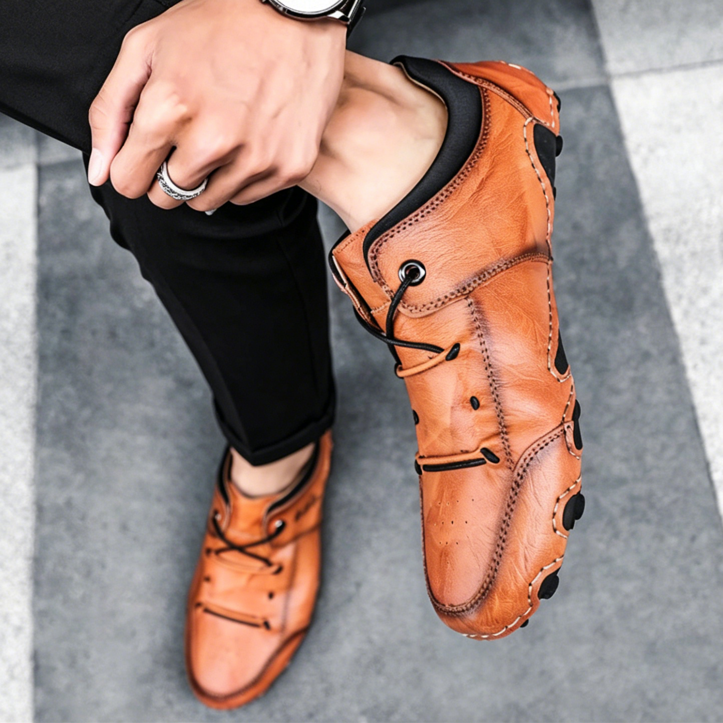 🔥 Special Offer — 60% Off 🔥 New Men's Genuine Leather Casual Shoes