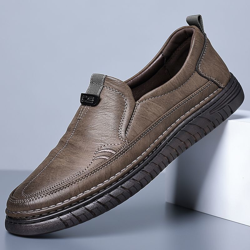 Premium Genuine Leather Slip-On Comfort Loafers