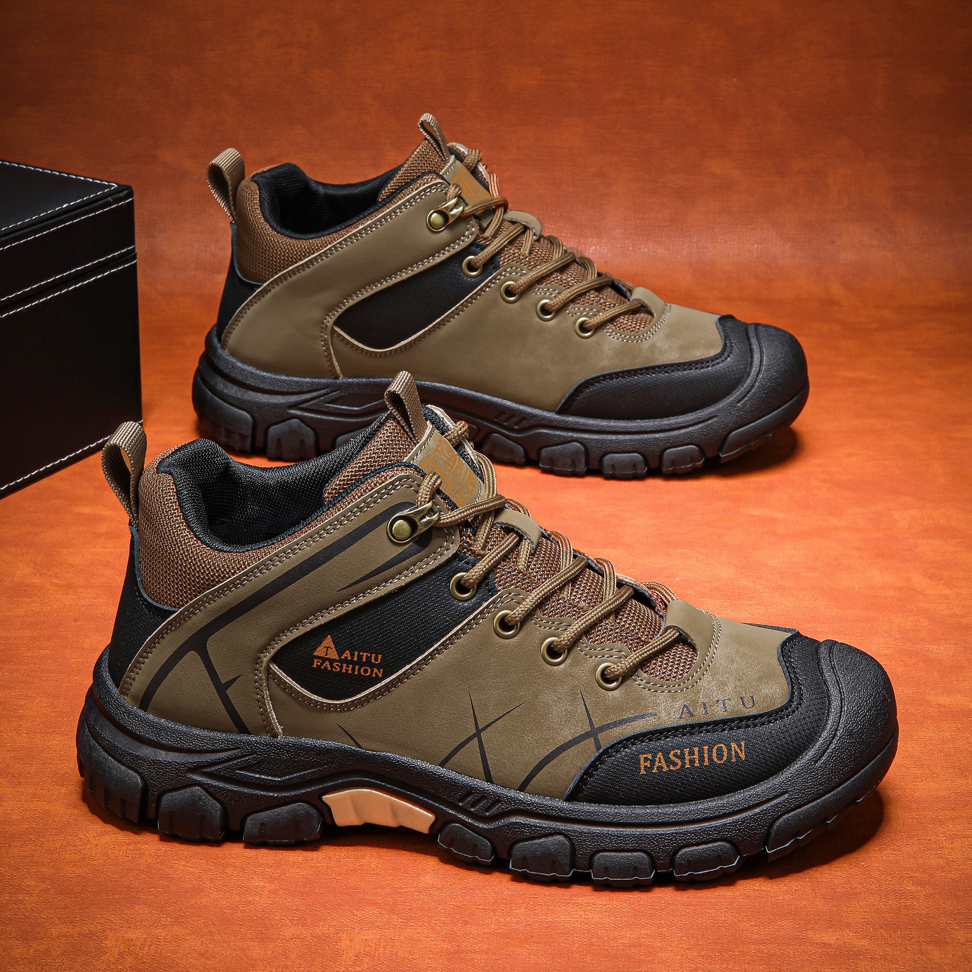 (⏰LAST DAY-49% OFF🛒)Men's Outdoor Hiking Shoes – Waterproof, Non-Slip, Puncture-Proof & Smash-Proof with Arch Support & Wide Toe – Perfect for Daily Wear & Outdoor Adventures
