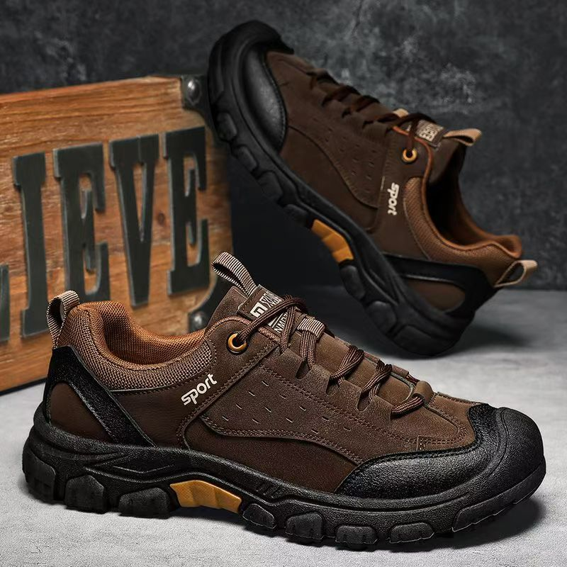 ⏰Limited Time Offer 70%🔥Men's Genuine Leather Comfort Orthopedic Walking Shoes Hiking Shoes