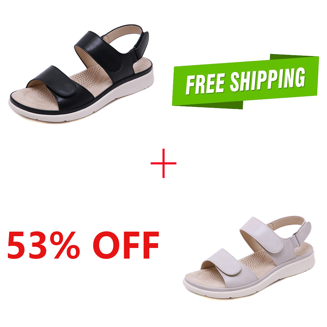 Casual Women Adjustable Flat Platform Beach Buckle Strap Sandals