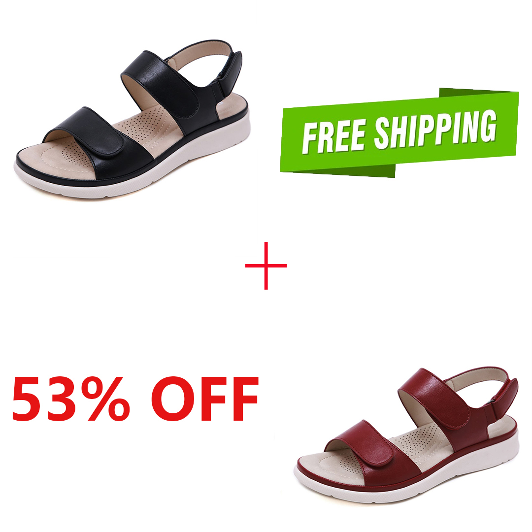 Casual Women Adjustable Flat Platform Beach Buckle Strap Sandals