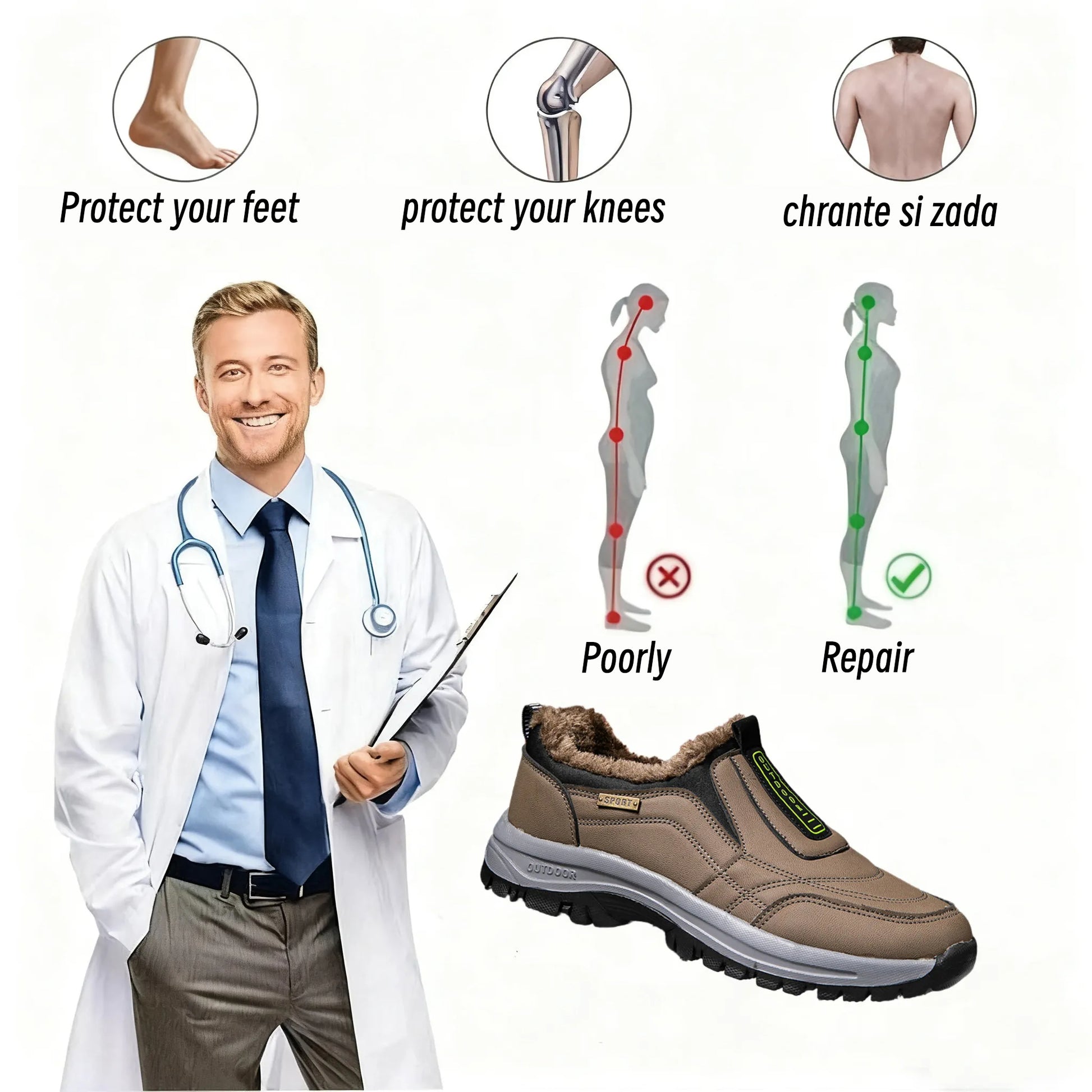 🔥Top Pick 2025🔥 Ergonomic Winter Footwear for Everyday Walking Comfort