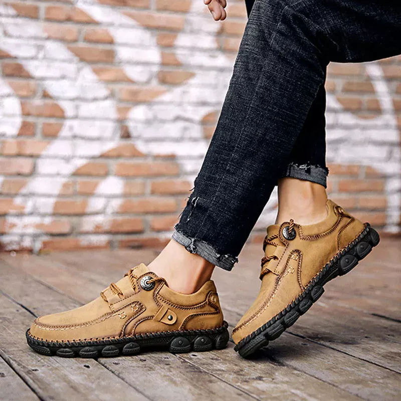 Men's new hand-sewn breathable casual shoes