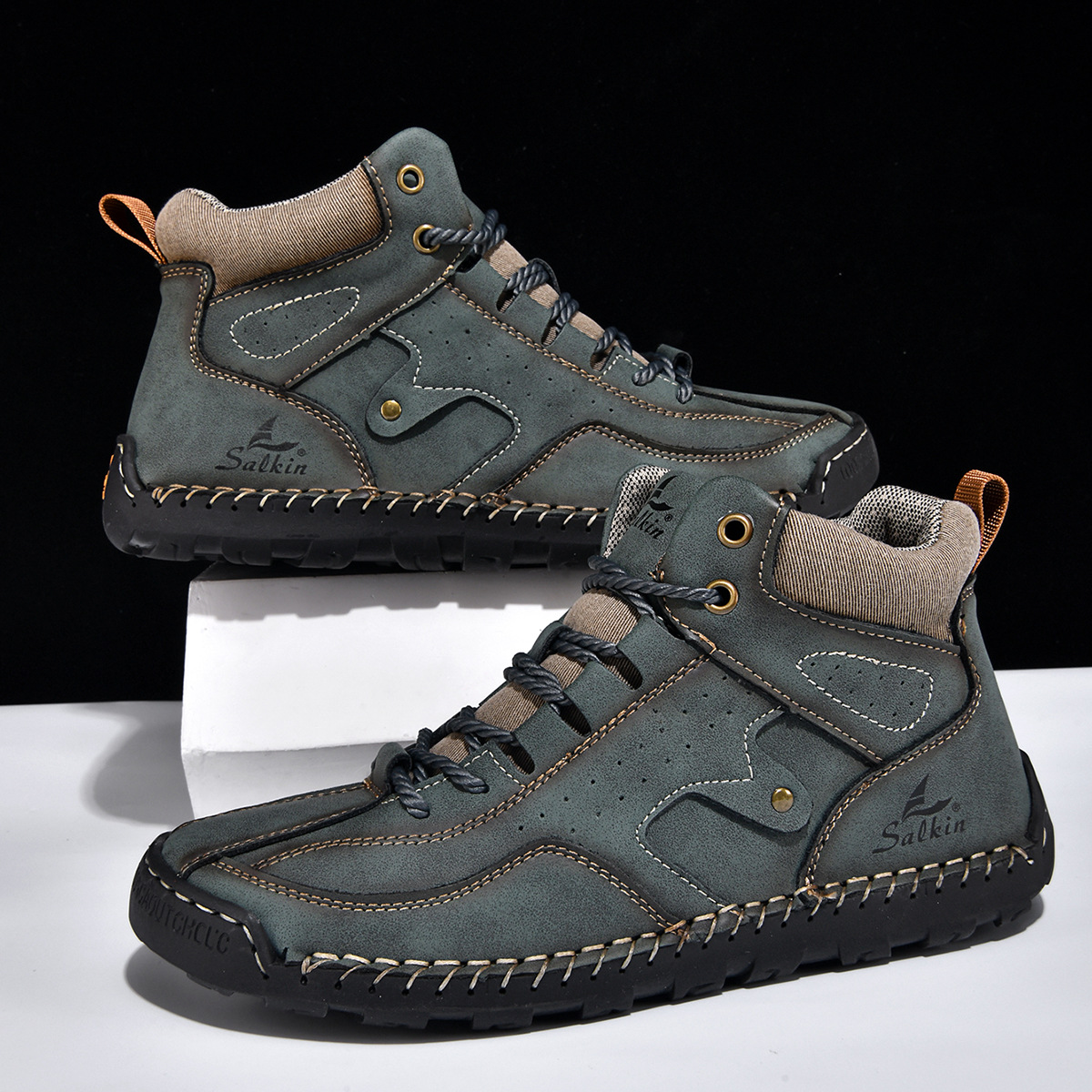 ⏰ 50% off - Men's Genuine Leather Non-Slip Orthopedic Boots