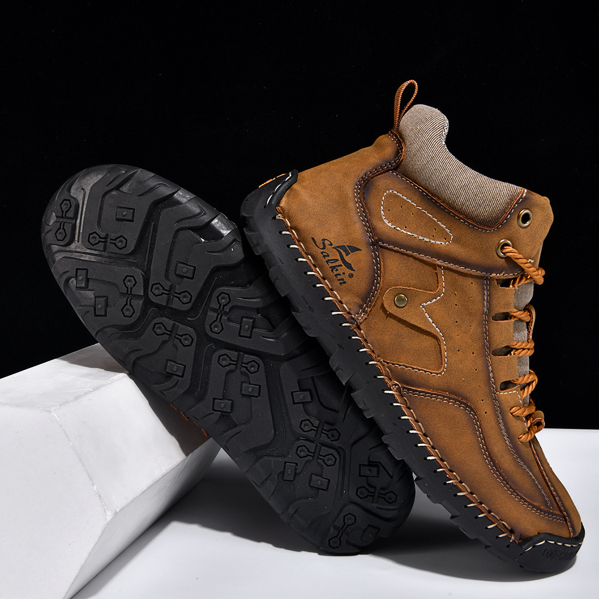 ⏰ 50% off - Men's Genuine Leather Non-Slip Orthopedic Boots