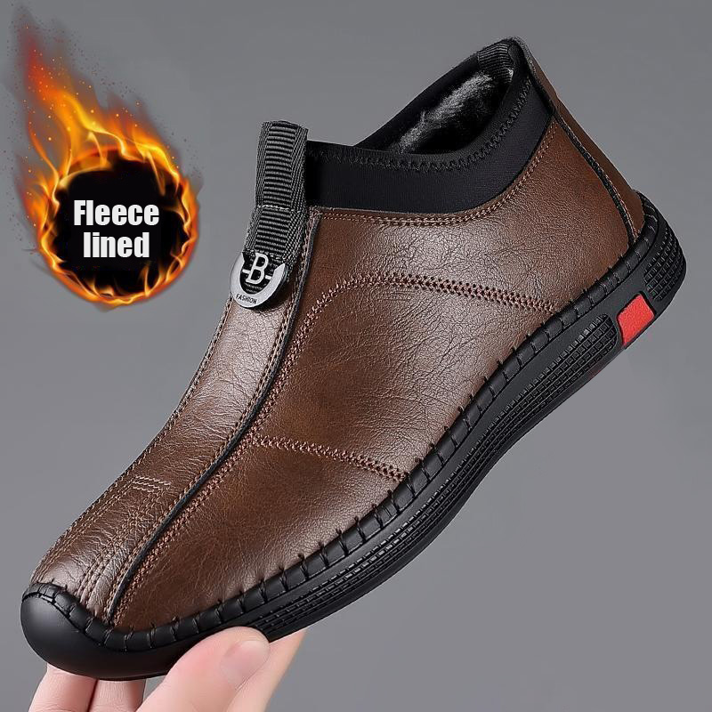 ⏰ 50% OFF - Men's Genuine Leather Non-Slip Orthopedic Shoes, Soft-Soled Casual Shoes