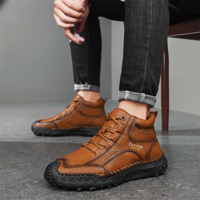 🔥Hot-selling recommendations 50% off today only🔥Men's genuine leather non-slip corrective shoes to relieve walking pain
